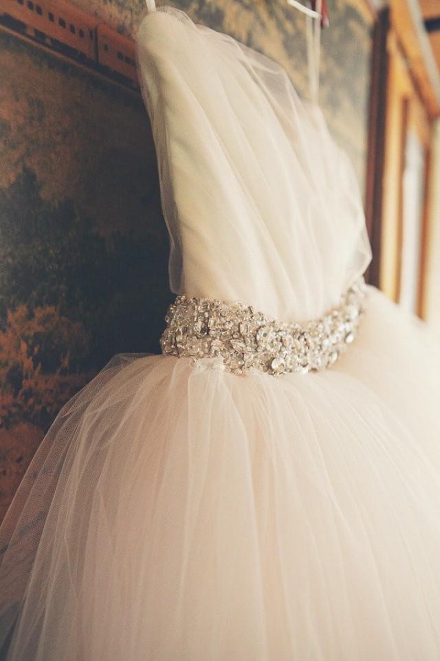 tulle wedding gown princess